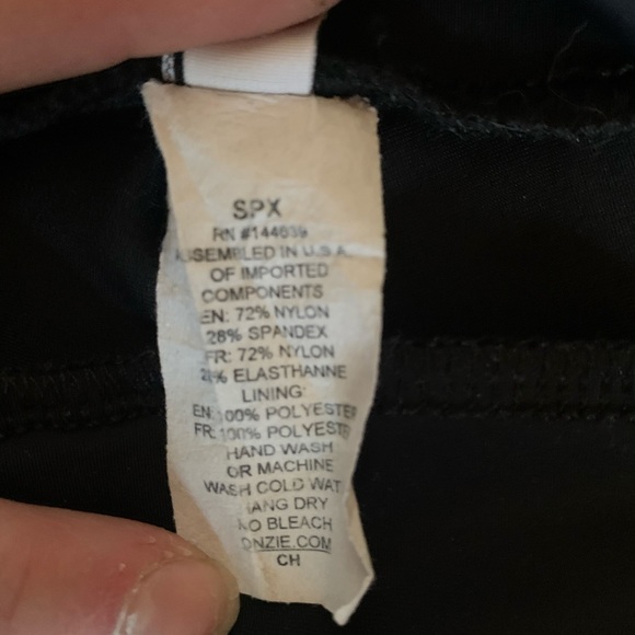 onezie high rise black/nude mesh leggings size M/L - Picture 5 of 5